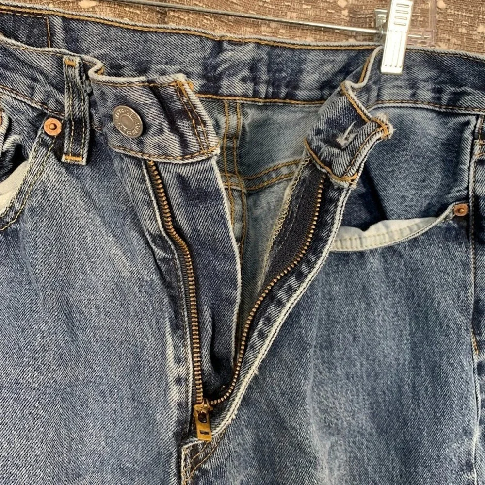 Levi's 550 Jeans Men's‎ 34x34 Blue Cotton Denim Tapered Leg Workwear
